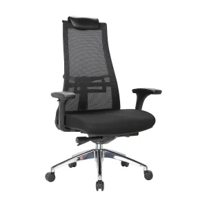Dmihail bureaustoel, Mesh executive fauteuil met armleuningen, Ergonomische bureaustoel, 71x69h110/118 cm, Zwart Dmihail bureaustoel, Mesh executive fauteuil met armleuningen, Ergonomische bureaustoel, 71x69h110/118 cm, Zwart