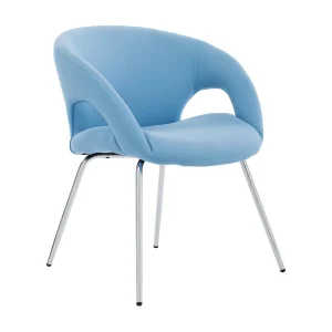 Dagudel bureaustoel, Wachtstoel met armleuningen voor kantoor, Ergonomische wachtstoel, 58x59h72 cm, Lichtblauw Dagudel bureaustoel, Wachtstoel met armleuningen voor kantoor, Ergonomische wachtstoel, 58x59h72 cm, Lichtblauw