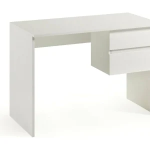 Dbarbier Bureau, Lineair Bureau met 2 Laden, Multifunctionele en Ruimtebesparende Studietafel, 100% Made in Italy, 110x53h76 cm, Wit Dbarbier Bureau, Lineair Bureau met 2 Laden, Multifunctionele en Ruimtebesparende Studietafel, 100% Made in Italy, 110x53h76 cm, Wit