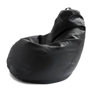 Dabbew poef, Zitzak poef, 100% Made in Italy, Eco-leren zitzak, 70x70h110 cm, Zwart Dabbew poef, Zitzak poef, 100% Made in Italy, Eco-leren zitzak, 70x70h110 cm, Zwart