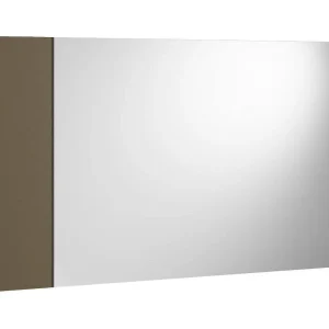 Dbartesagh spiegel, Decoratieve entreespiegel, Wandmeubelen met zijprofiel, 100% Made in Italy, 110x3h60 cm, Wit en Bruin Dbartesagh spiegel, Decoratieve entreespiegel, Wandmeubelen met zijprofiel, 100% Made in Italy, 110x3h60 cm, Wit en Bruin