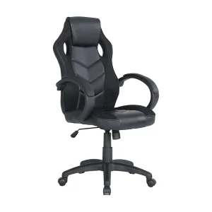 Darlanc gamingstoel, Gamefauteuil voor volwassenen, Bureaustoel, 66x61h104/114 cm, Zwart Darlanc gamingstoel, Gamefauteuil voor volwassenen, Bureaustoel, 66x61h104/114 cm, Zwart