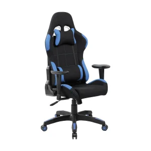 Daren gamingstoel, Gamefauteuil voor volwassenen, Bureaustoel, 57x72h124/134 cm, Zwart en Blauw Daren gamingstoel, Gamefauteuil voor volwassenen, Bureaustoel, 57x72h124/134 cm, Zwart en Blauw