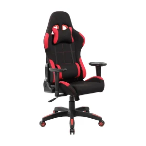 Daren gamingstoel, Gamefauteuil voor volwassenen, Bureaustoel, 57x72h124/134 cm, Zwart en Rood Daren gamingstoel, Gamefauteuil voor volwassenen, Bureaustoel, 57x72h124/134 cm, Zwart en Rood