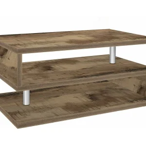 Dcambias-safeinzettafel, woonkamermeubel, laag opslogmeubel, koffietaf, 90x55h41 cm, esdoor