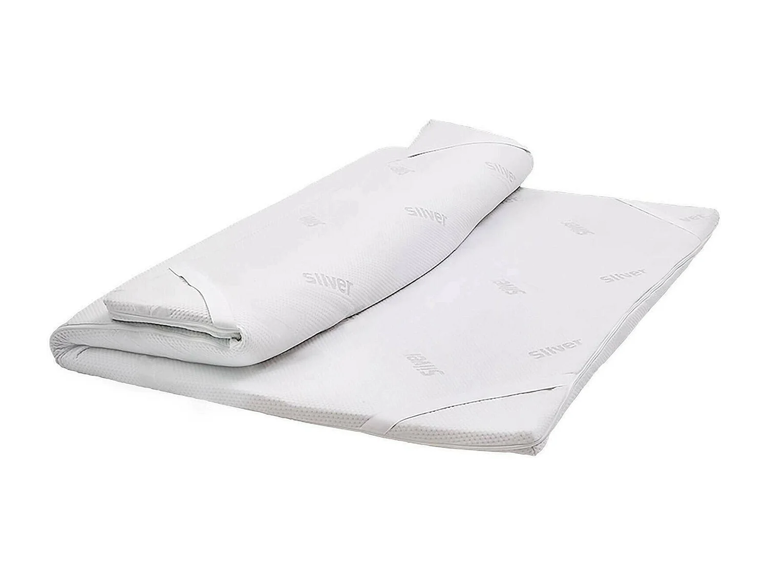 Demolo dubbele topper, Overmatras om de houding te verbeteren, Memory Foam Topper, Hypoallergene en ademende Topper, 100% Made in Italy, 180x200xh5 cm