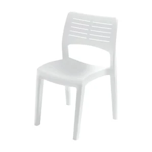 Dantonin buitenstoel, Tuinstoel, Stoel voor eettafel, Buitenfauteuil, 100% Made in Italy, 50x51h82 Cm, Wit Dantonin buitenstoel, Tuinstoel, Stoel voor eettafel, Buitenfauteuil, 100% Made in Italy, 50x51h82 Cm, Wit