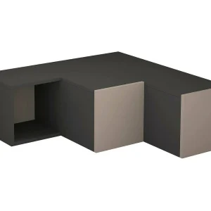 Dfallett tv-meubel, woonkamer dressoir, laag tv-meubel, gemonteerd wandonderstel, 90x92h32 cm, antraciet en beige Dfallett tv-meubel, woonkamer dressoir, laag tv-meubel, gemonteerd wandonderstel, 90x92h32 cm, antraciet en beige
