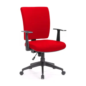 Dlom bureaustoel, Executive fauteuil met armleuningen, Ergonomische bureaustoel, 61x65h98/108 cm, Rood Dlom bureaustoel, Executive fauteuil met armleuningen, Ergonomische bureaustoel, 61x65h98/108 cm, Rood