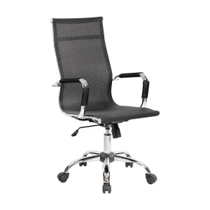 Dardit bureaustoel, Executive fauteuil met armleuningen, Ergonomische bureaustoel, Zwart, 63x54h106/116 cm Dardit bureaustoel, Executive fauteuil met armleuningen, Ergonomische bureaustoel, Zwart, 63x54h106/116 cm