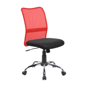 Dana bureaustoel, Mesh bureaustoel, Ergonomische bureaustoel, 57x46h90/100 cm, Zwart en Rood Dana bureaustoel, Mesh bureaustoel, Ergonomische bureaustoel, 57x46h90/100 cm, Zwart en Rood