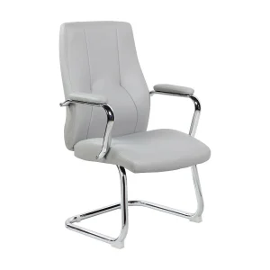 Dmoncin bureaustoel, Wachtkamerstoel met armleuningen voor kantoor, Ergonomische wachtstoel, 61x58h101 cm, Grijs Dmoncin bureaustoel, Wachtkamerstoel met armleuningen voor kantoor, Ergonomische wachtstoel, 61x58h101 cm, Grijs