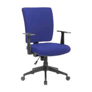 Dlom bureaustoel, Executive fauteuil met armleuningen, Ergonomische bureaustoel, 61x65h98/108 cm, Blauw Dlom bureaustoel, Executive fauteuil met armleuningen, Ergonomische bureaustoel, 61x65h98/108 cm, Blauw