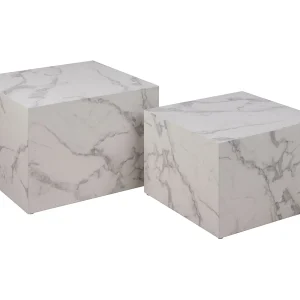 Dice salontafel marmer 2 st. decor wit. Dice salontafel marmer 2 st. decor wit.