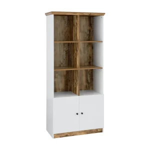 Castor Boekenkast 6 open Wit/eiken Castor Boekenkast 6 open Wit/eiken