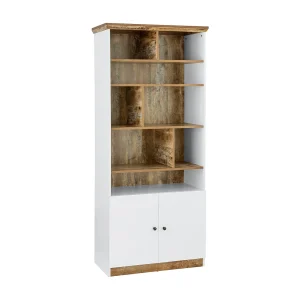 Castor Boekenkast 8 open Wit/eiken Castor Boekenkast 8 open Wit/eiken