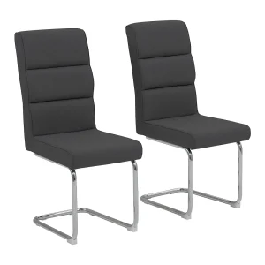 Carola Eetkamerstoel 2pk Antraciet Carola Eetkamerstoel 2pk Antraciet