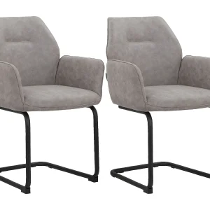 Capri Eetkamerstoel 2pk Lichtgrijs Capri Eetkamerstoel 2pk Lichtgrijs