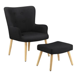 Coco Arm Chair Zwart Microfiber Coco Arm Chair Zwart Microfiber