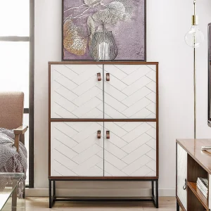 Kast NUEVA Donkerbruin/wit