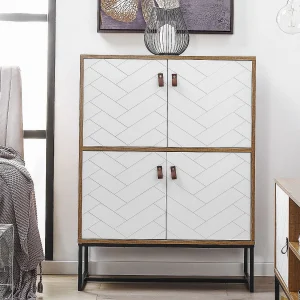 Kast NUEVA Lichtbruin/wit