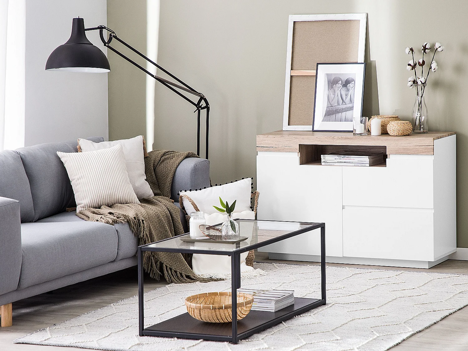 Kast MARLIN Houtachtig Wit