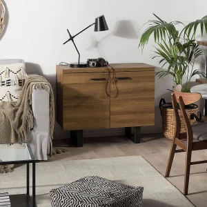 Kast TIMBER Donkerbruin