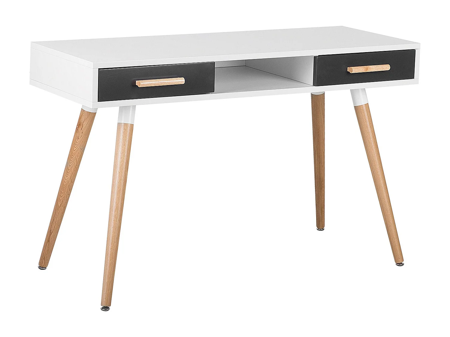 Kaptafel Bureau FRISCO Grijs 120 cm 45 cm met opbergruimte