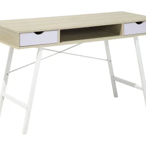 Bureau CLARITA Lichtbruin 120 cm 48 cm met opbergruimte Bureau CLARITA Lichtbruin 120 cm 48 cm met opbergruimte