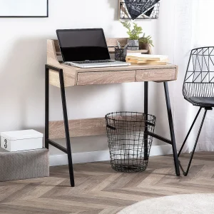 Bureau BROXTON Lichtbruin 77 cm 46 cm met opbergruimte