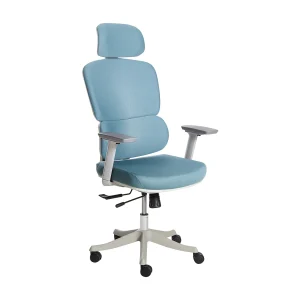 Bureaustoel Draaibaar VISCOUNT Stof Blauw Bureaustoel Draaibaar VISCOUNT Stof Blauw