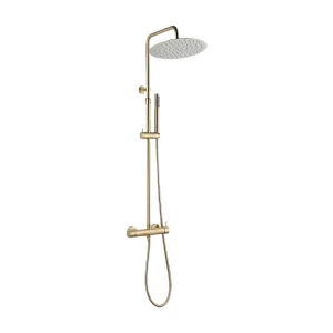 Delice II mechanische doucheset geborsteld goud – Essebagno