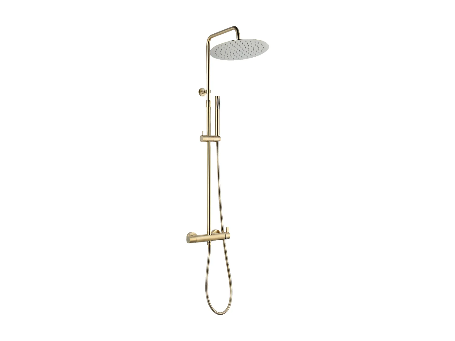 Delice II mechanische doucheset geborsteld goud - Essebagno
