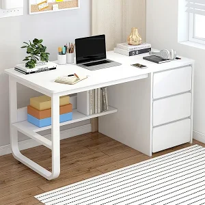 COMPUTERBUREAU VOOR JONGEREN WIT SCANDINAVISCHE STIJL GROTE PLANKEN 100 CM COMPUTERBUREAU VOOR JONGEREN WIT SCANDINAVISCHE STIJL GROTE PLANKEN 100 CM