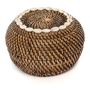 De Koloniale Peek-a-Boo Mand – Natuurlijk Bruin – S