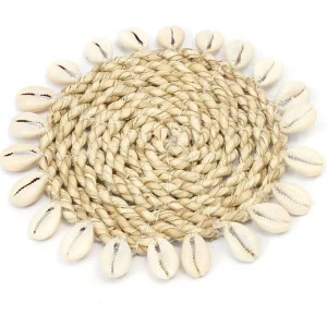 De Seagrass Shell Onderzetter – Naturel De Seagrass Shell Onderzetter – Naturel