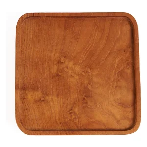 Het Teak Square Bord – Naturel – XS Het Teak Square Bord – Naturel – XS