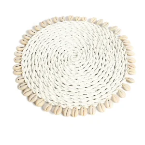 De Seagrass Shell Pannenonderzetter – Wit De Seagrass Shell Pannenonderzetter – Wit