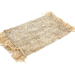De Fringe Raffia Placemat Rechthoekig – Naturel De Fringe Raffia Placemat Rechthoekig – Naturel