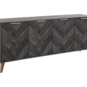 Donkerhouten dressoir met 4 deuren Donkerhouten dressoir met 4 deuren