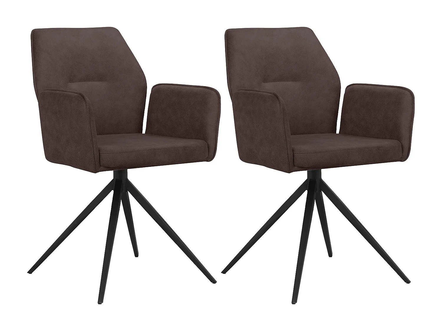 Capo Eetkamerstoel 2pk Bruin