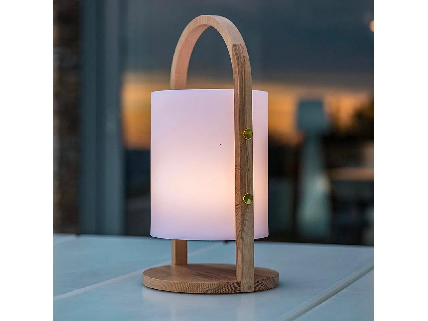 Draadloze LED lantaarn H37CM WOODY