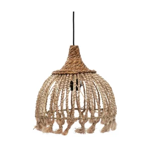 De Abaca Tassel Hanglamp – Naturel – S