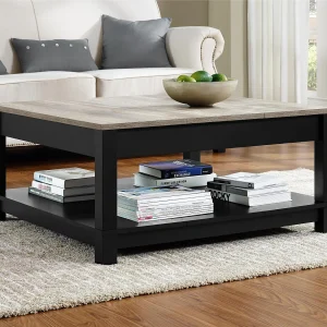 Carver | Salontafel in effet hout zwart