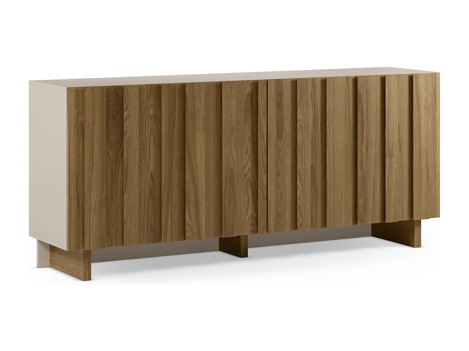 Buffet en pin à 4 deuren, 180 x 78 cm