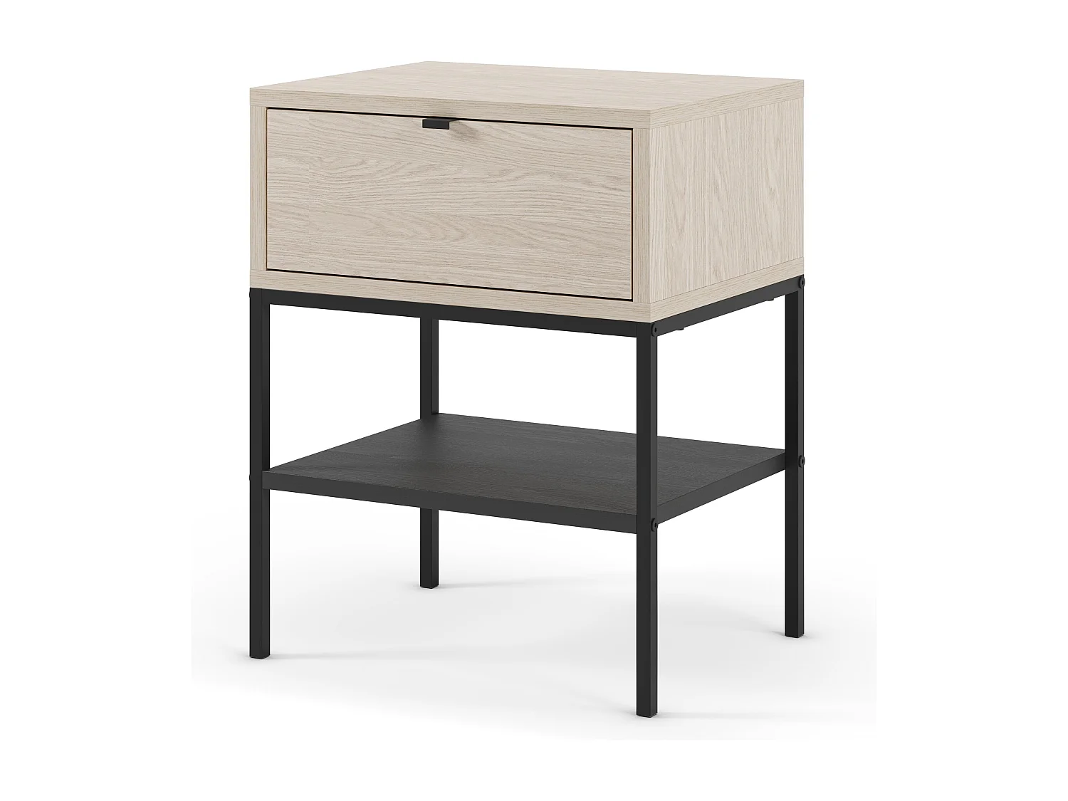 Chevet tafel met metalen poten, 45 x 56 cm