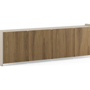 Crème/chêne tv-meubel met 4 deuren, 180 x 55 cm Crème/chêne tv-meubel met 4 deuren, 180 x 55 cm