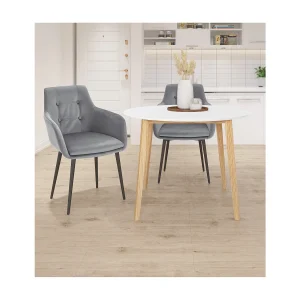 Coco Tafel Ø105 – Wit Natuur Coco Tafel Ø105 – Wit Natuur
