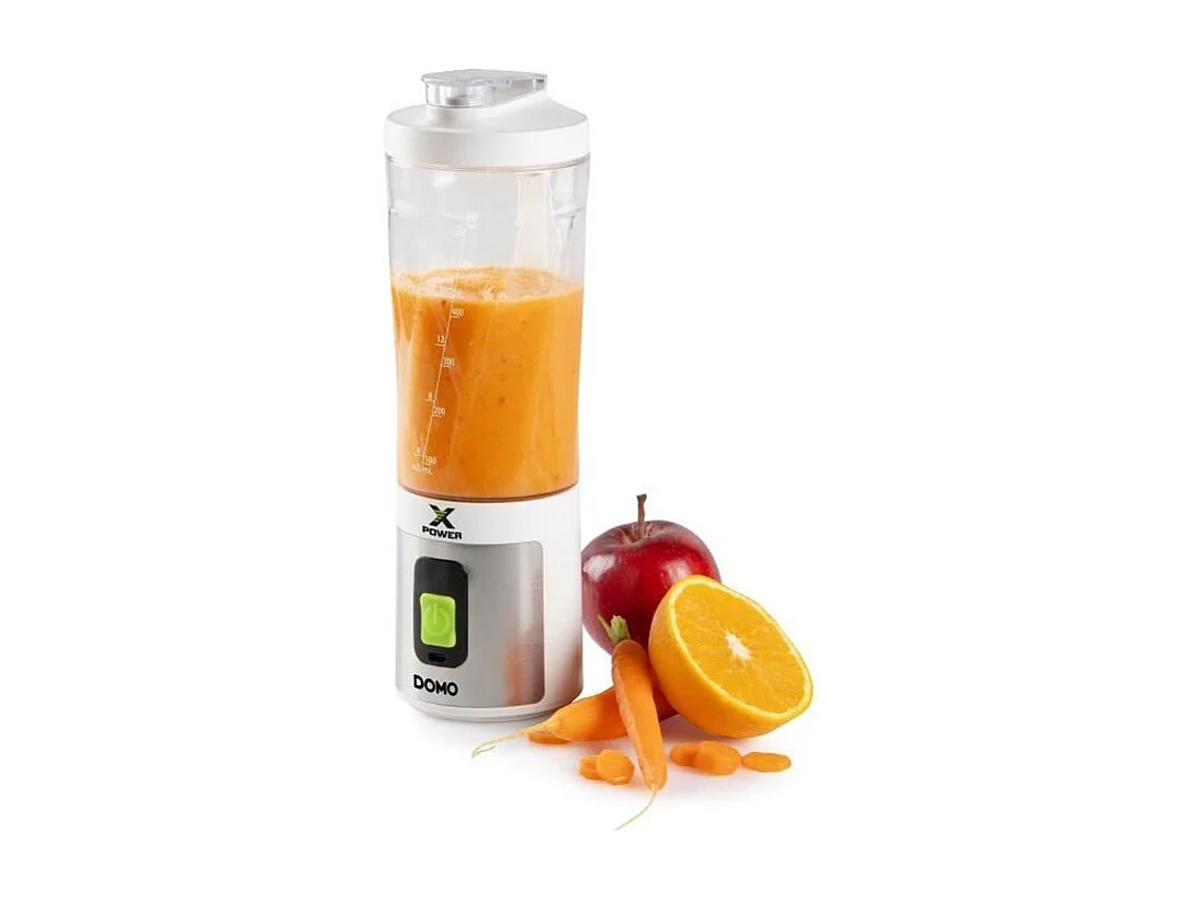 Draadloze draagbare blender DOMO DO752BL 120W - Tritan fles 600ml, USB-oplaadbaar, 6 roestvrijstalen messen