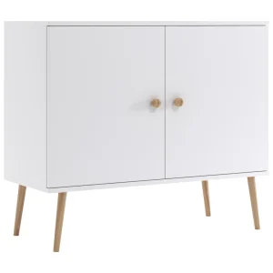 Commode NATURA 100 cm Mat Wit 2-deurs